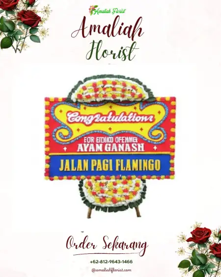 Sewa Papan Bunga Bugi